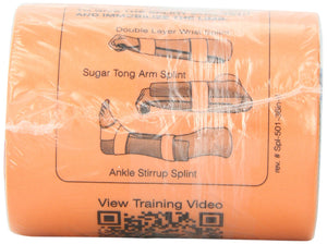 SAM Rolled Splint 36", Orange/Blue